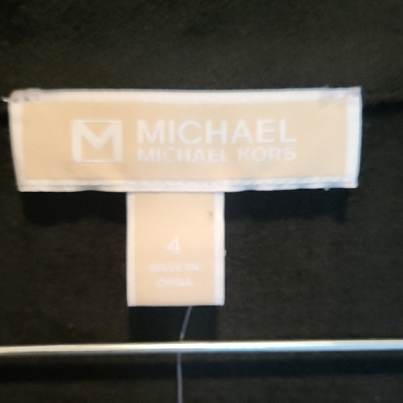 Michael Kors Black Fringe Leather Jacket - Picture 2 of 6